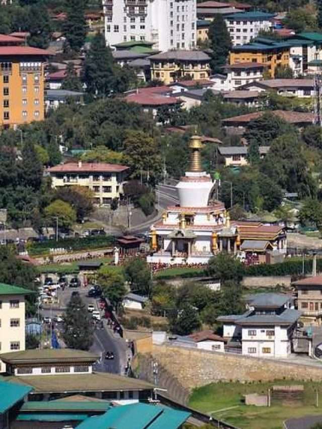 National Memorial Chorten from Distance