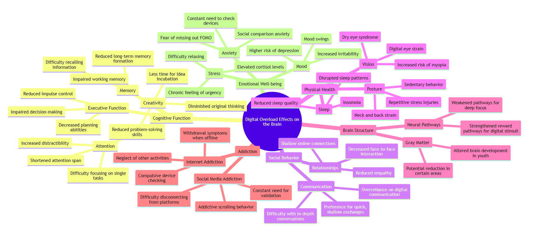 Effect of Digital Overload on the Brain