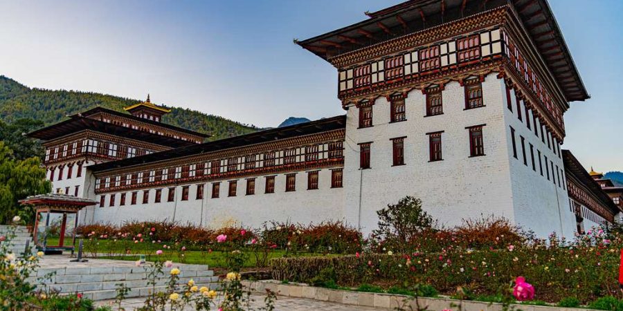 Tashichho Dzong front